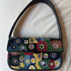 STAUD Tommy Bag Black Millefiori - NEW